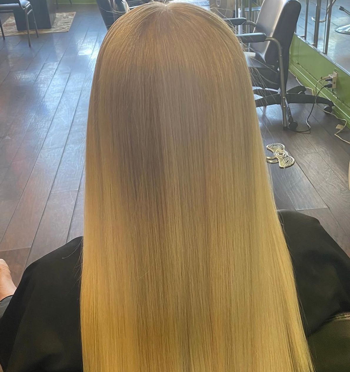 Professional keratin smoothing treatment at Kausar Beauty Salon